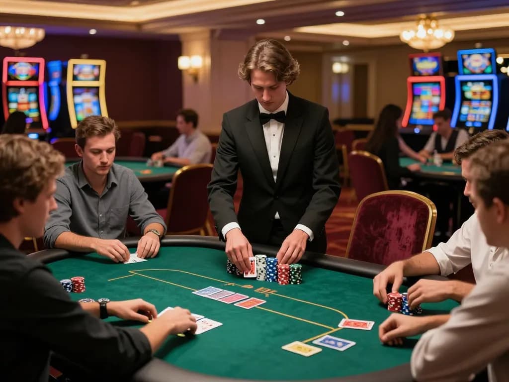 Players engaged in an intense high-stakes game at mm 88 poker table, showcasing strategy and excitement.