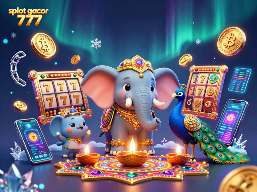 Experience the thrill of slot gacor 777 with vibrant illustrations of jackpots and stunning visual elements.