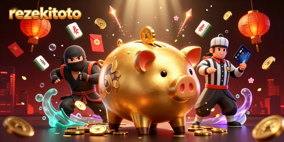 Experience thrilling wins at rezekitoto with a vibrant online gambling scene featuring dynamic characters and golden rewards.