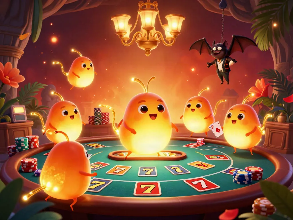 Experience thrilling gameplay in slot mahjong with glowing characters lighting up a vibrant casino scene.