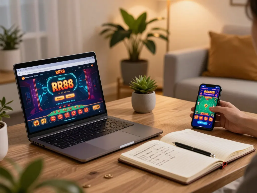 Experience thrilling betting on RR88 with a cozy home gaming setup.