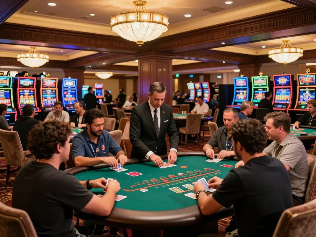 Nohu blackjack tables with players engaged in thrilling gameplay and dealers facilitating card action.