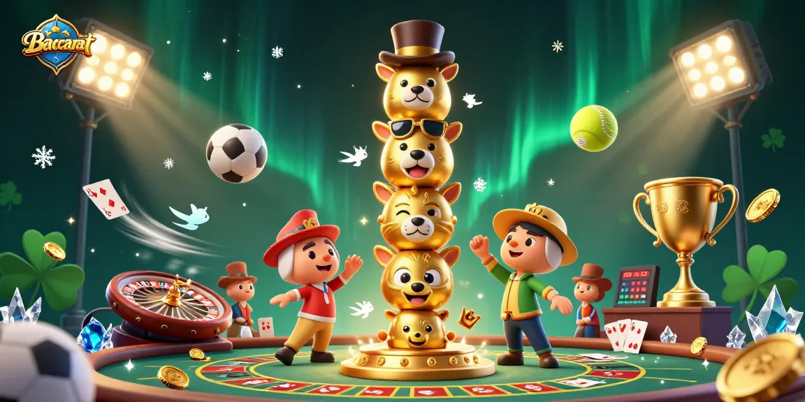Experience Baccarat excitement with a vibrant, interactive casino scene and captivating visuals.