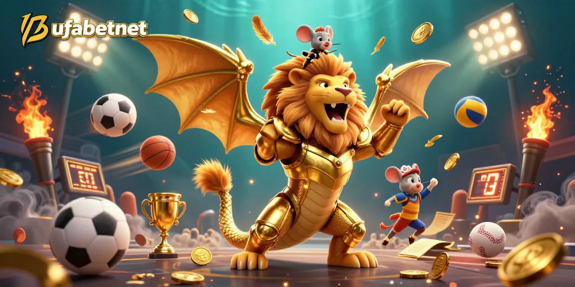 Experience the thrill of ufabetnet with a victorious chimera and dynamic sports betting action.