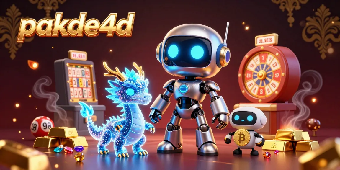 Engage in exciting lottery draws with pakde4d, featuring vibrant elements of numbered balls and prize wheels.