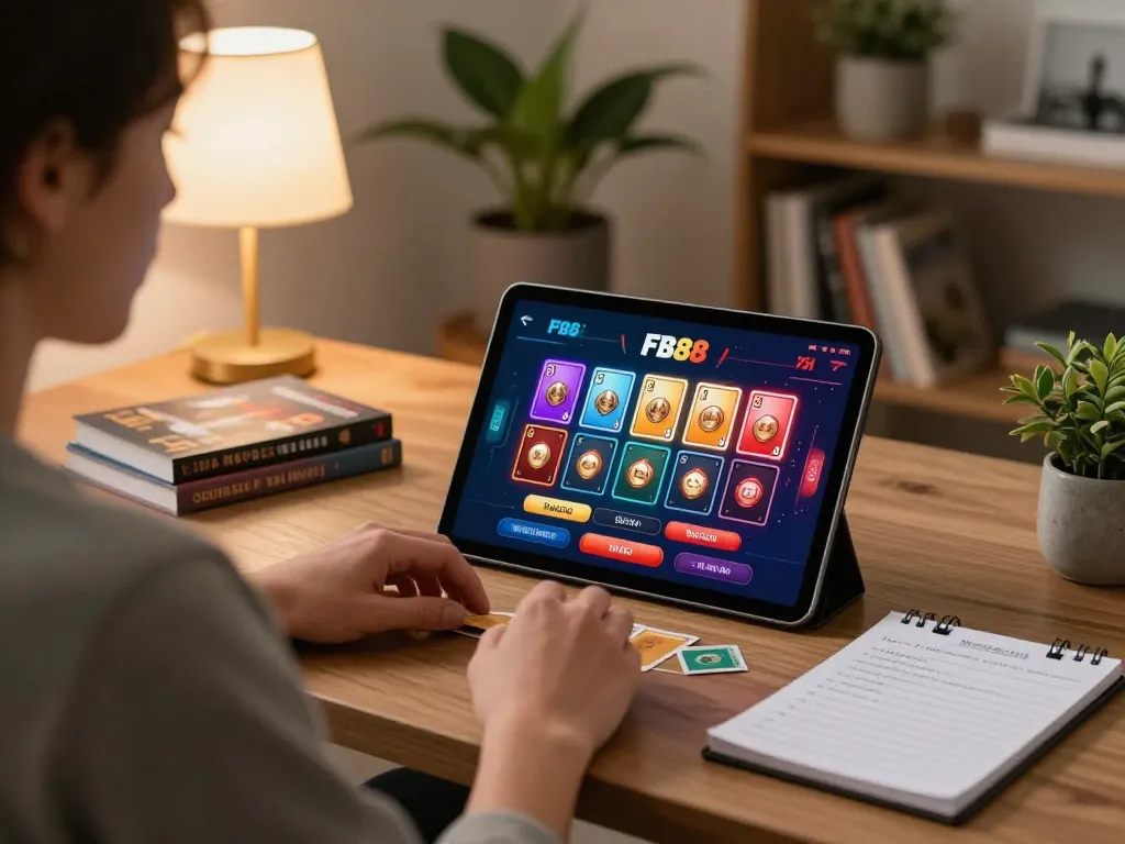 Engaging gameplay on FB88's platform, showcasing strategy and home comfort.