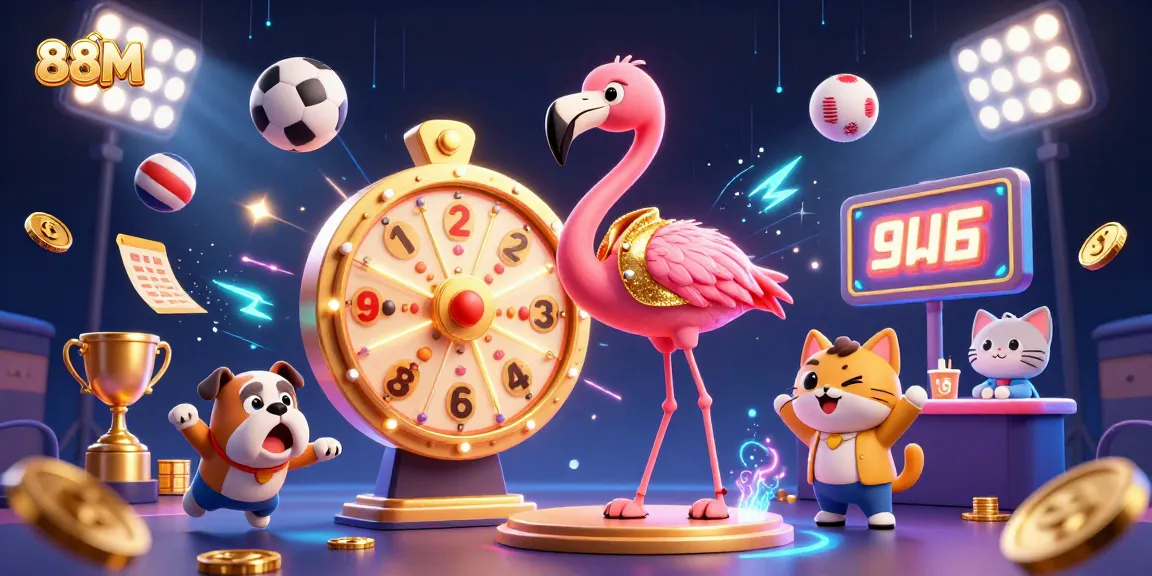 Engage in thrilling sports betting actions with 88M in an animated casino scene