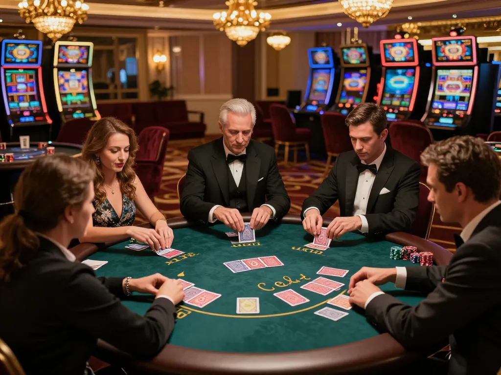 Experience excitement at trang chủ fun79 with players engaged in a high-stakes poker game.