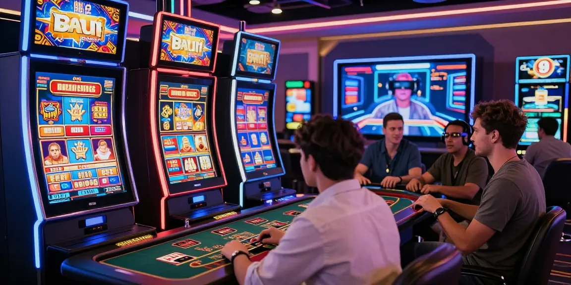 Engaging scene of players at jumpspace.org.uk's online credit card casinos enjoying diverse games in a vibrant, secure virtual environment.