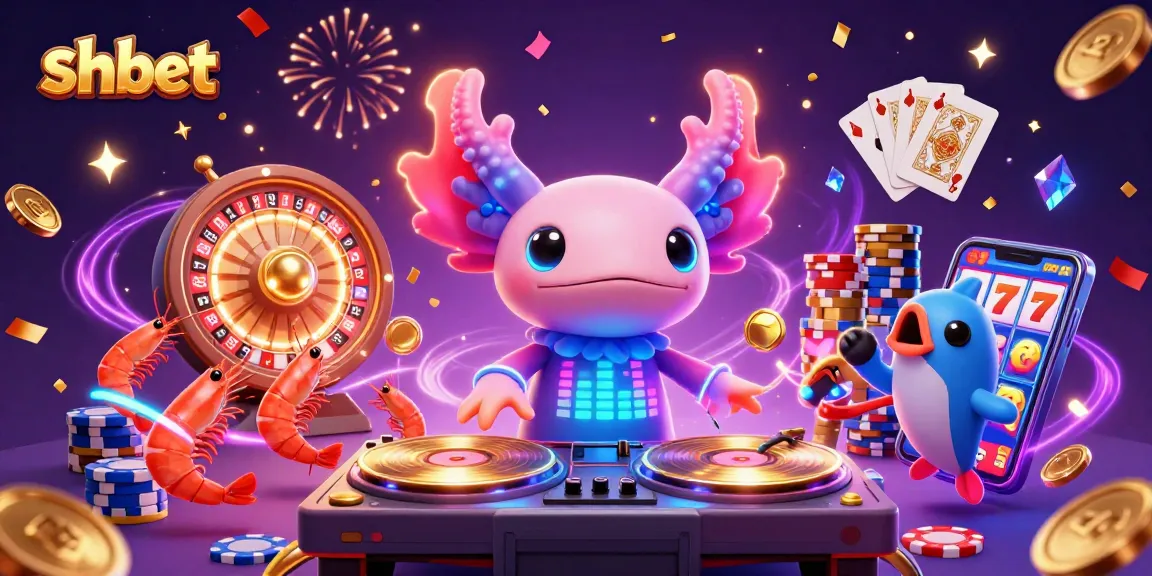 Spin with shbet and enjoy an electrifying casino scene featuring vibrant characters and dynamic game elements.