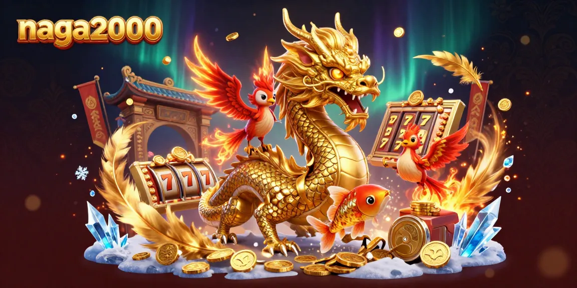 Putar slot dengan naga2000 yang berbahaya, ikan koi, dan phoenix berapi-api.