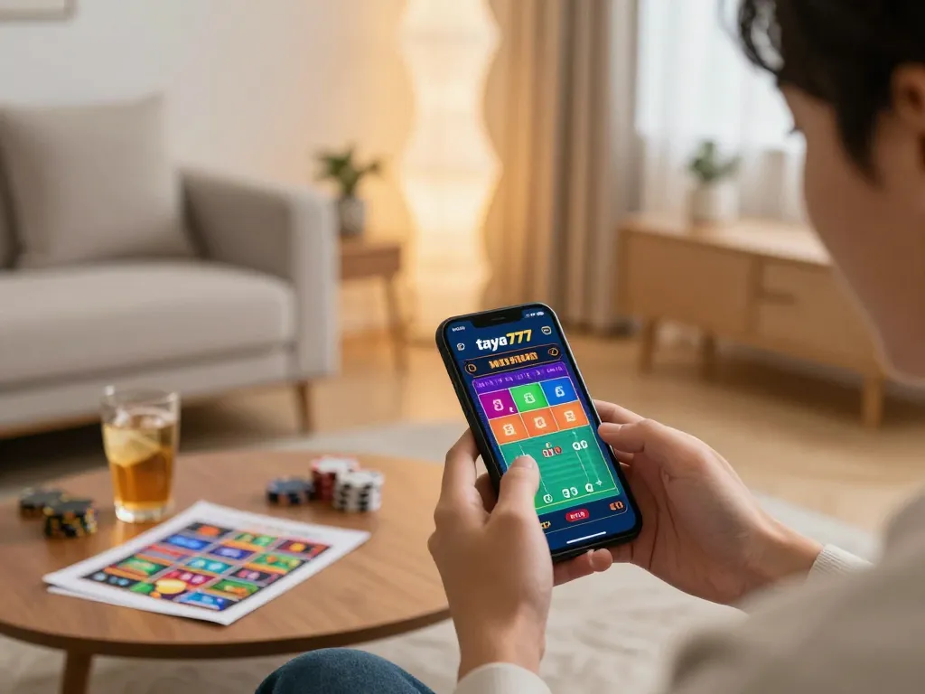 Experience the excitement of mobile gambling with the taya777app, as users engage in live dealer games.