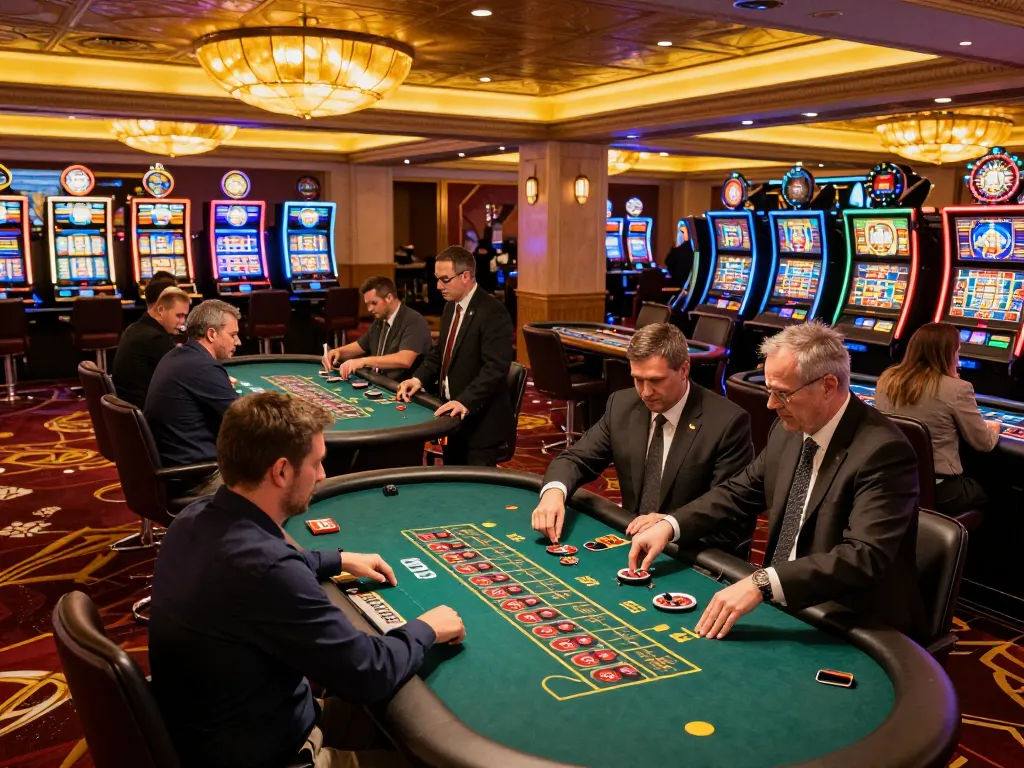 Join the action at Sun Win Casino with players enjoying dynamic table games and vibrant slots.
