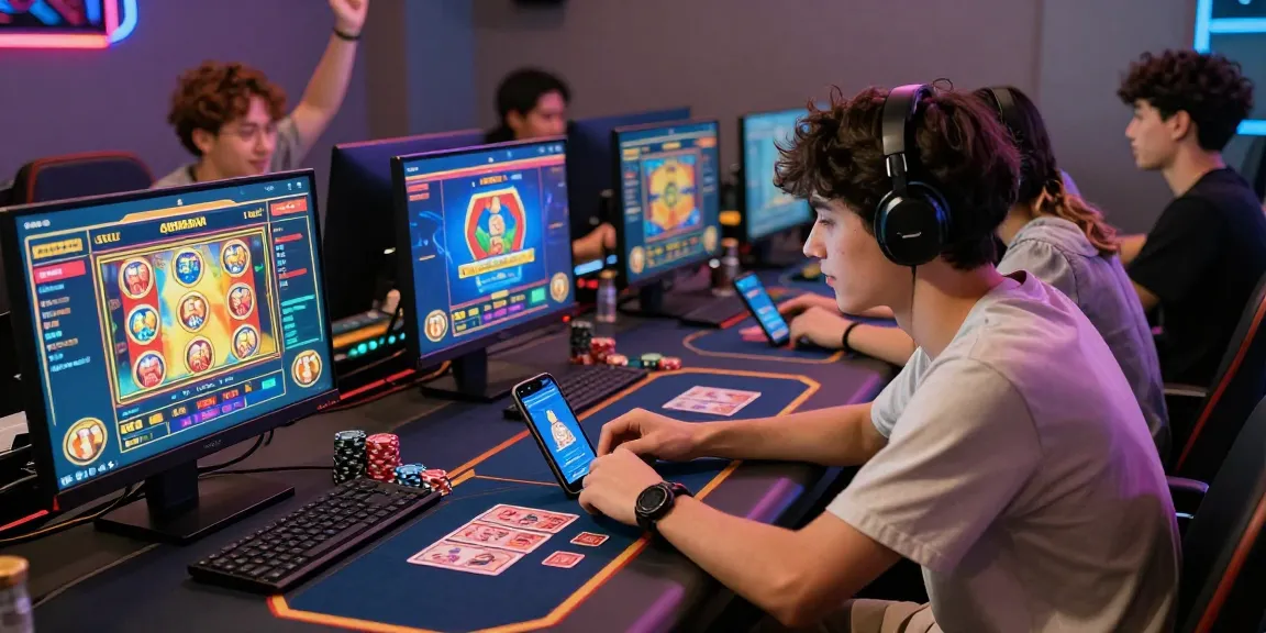 Players enjoying vibrant games on https://open88.games/ showcasing excitement in a lively casino atmosphere.