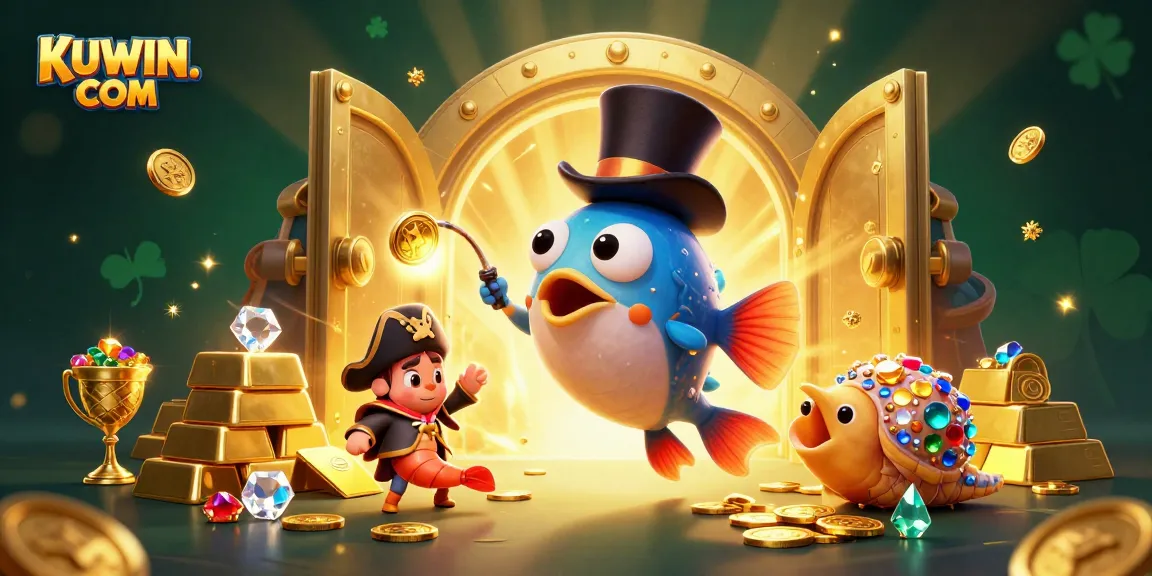Experience thrilling wins at KUWIN. COM with a vibrant 3D cartoon casino adventure featuring deep-sea creatures.