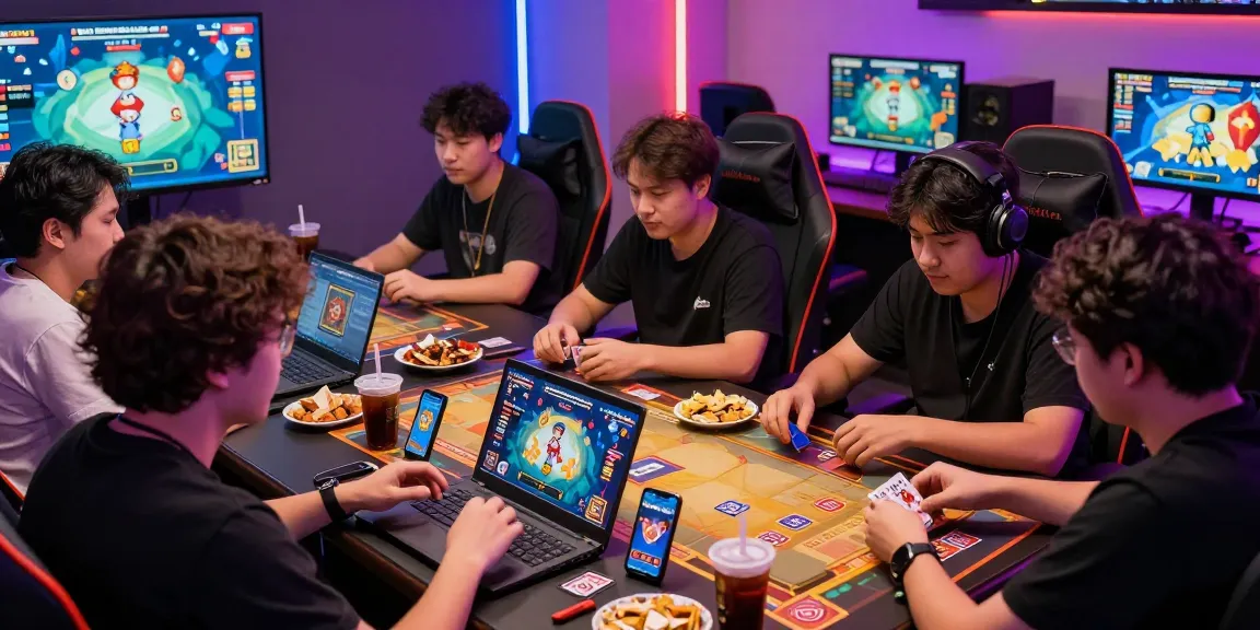 Online players enjoying games at https://gamebaidoithuong.is/ in a colorful gaming environment.