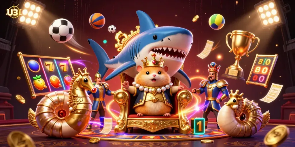 Experience the thrill of U31 with a vibrant illustration showcasing the excitement of gaming and rewards.
