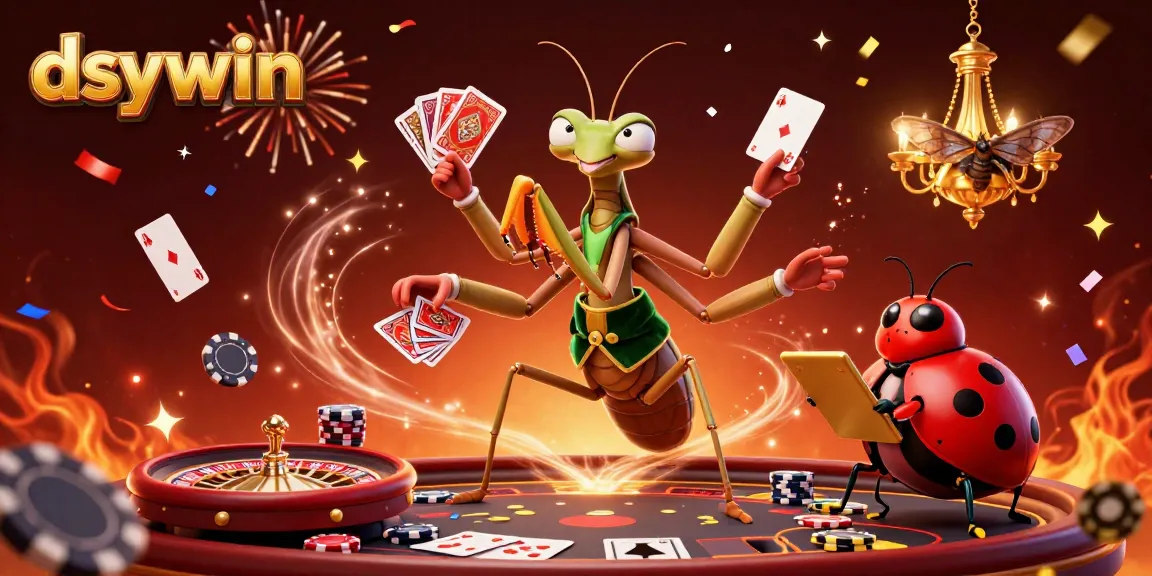 Engage in thrilling baccarat gameplay with dsywin, featuring unique characters and festive casino elements.