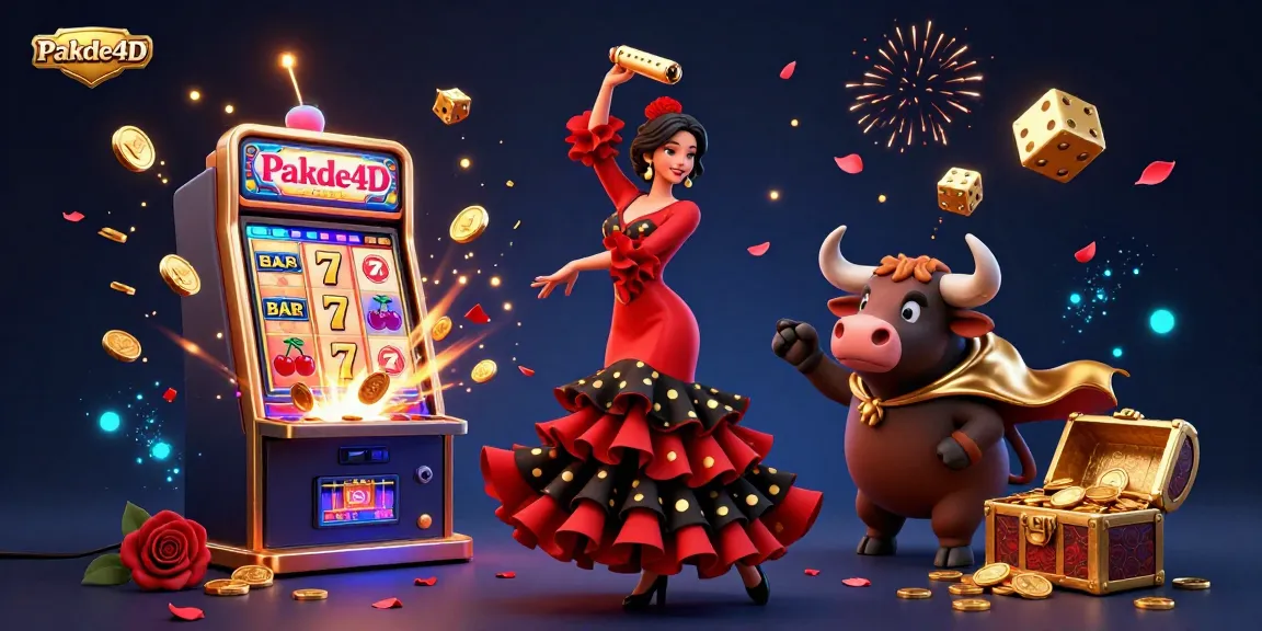 Pakde4D players celebrate winning with dynamic casino elements and exciting visuals.