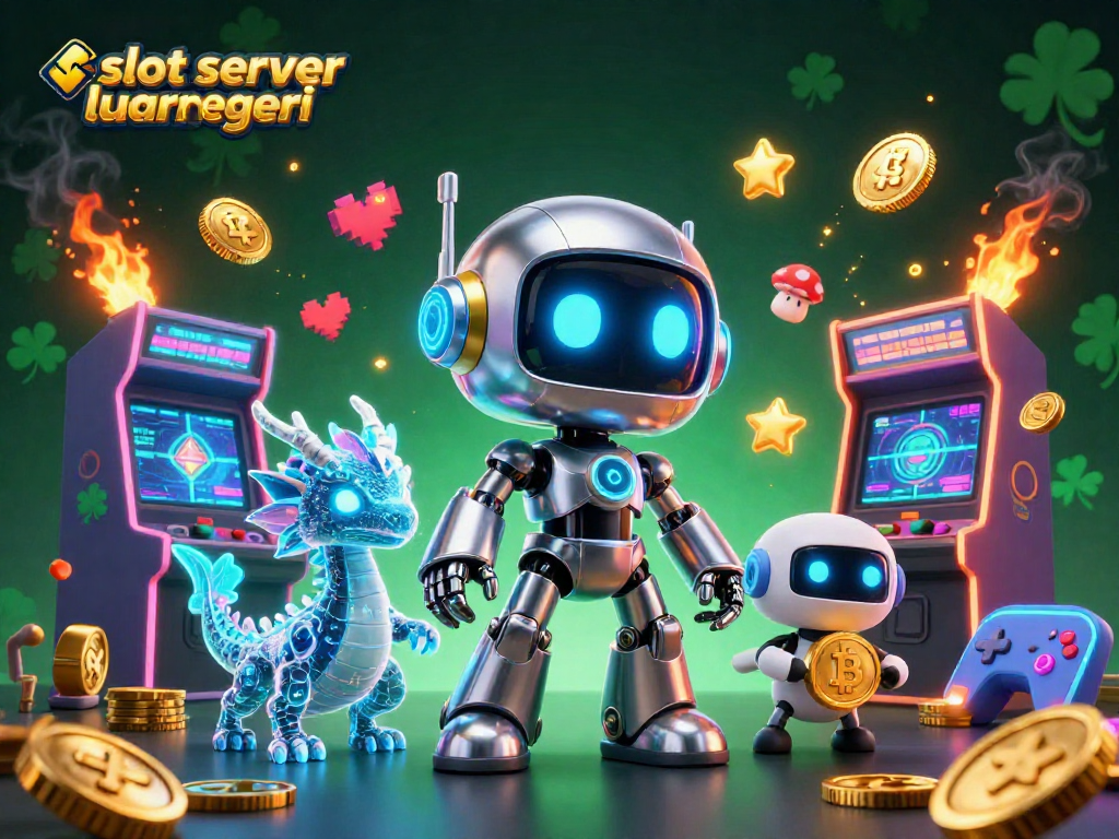Engage with slot server luar negeri through vibrant 3D cartoon characters playing engaging arcade games.