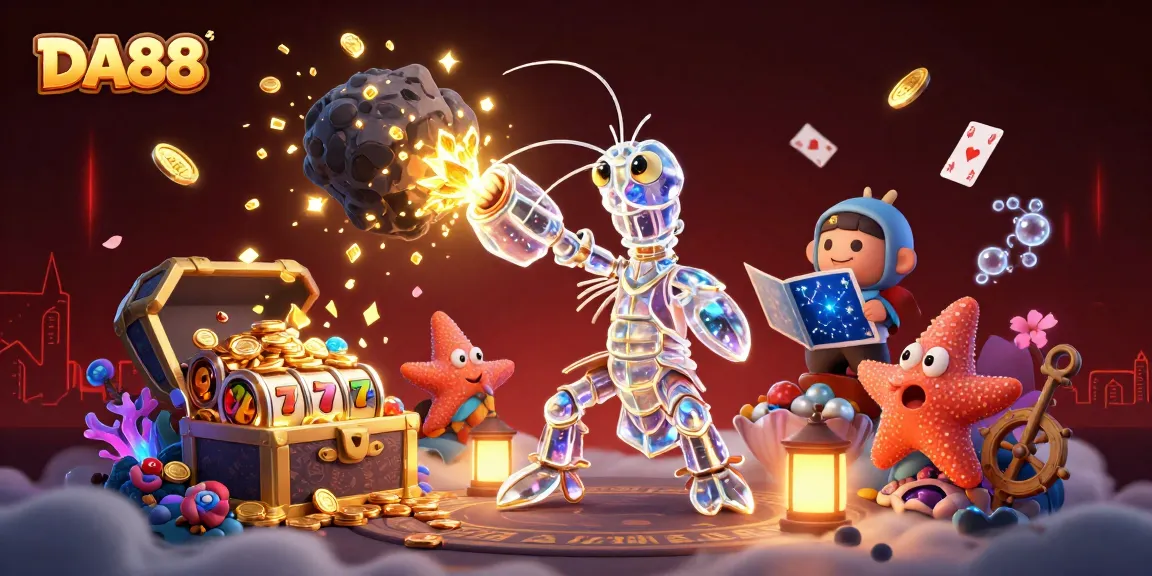 Dive into action with DA88 slot gaming excitement, featuring vibrant elements and winning symbols.