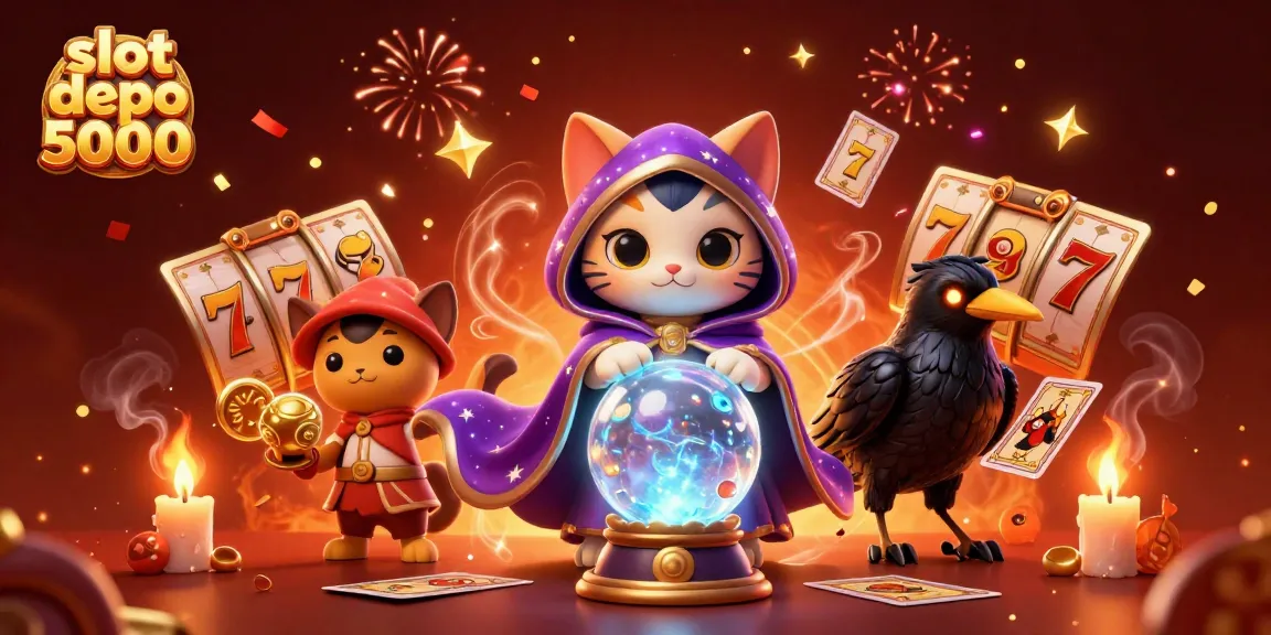 Experience thrilling wins with slot depo 5000 in this enchanting casino scene.
