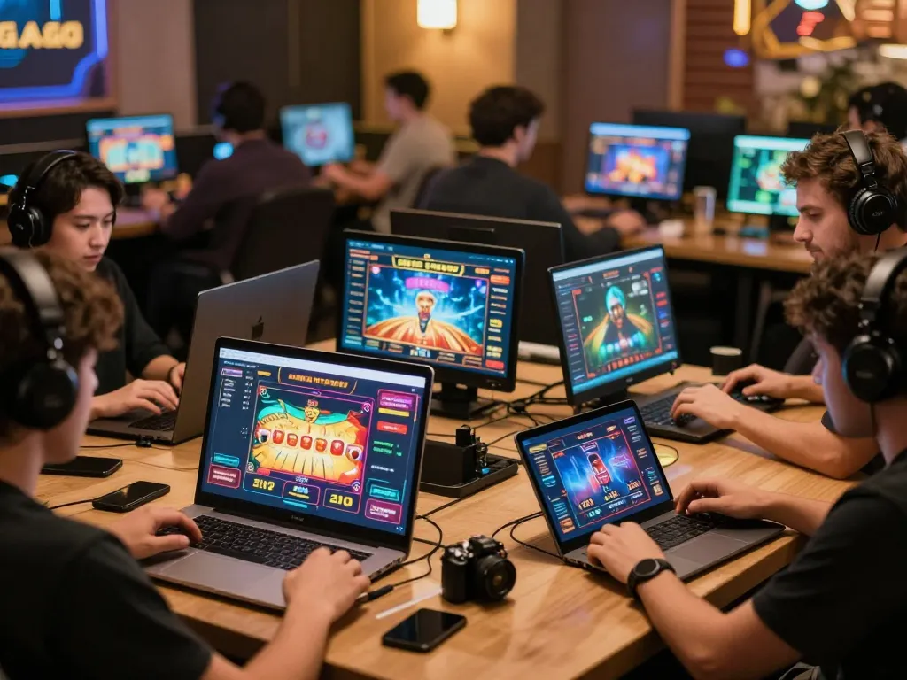 LIGALGO interactive gaming session featuring diverse players enjoying online casino action.