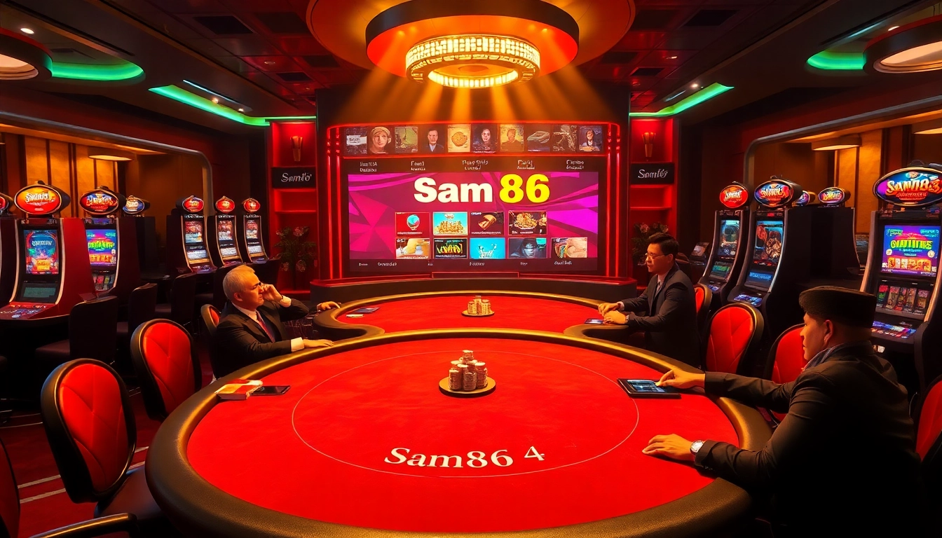 Experience thrilling gameplay and winning strategies at Sam86's luxurious online casino.