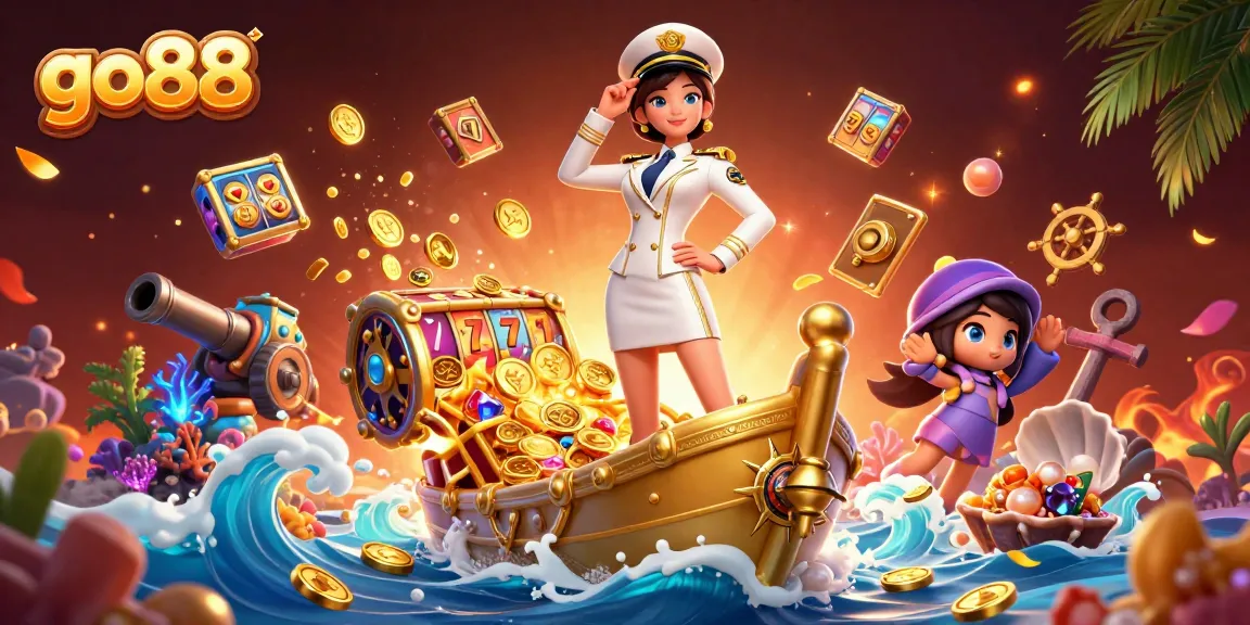 Spin the reels at go88, where golden coins and glamorous game elements create a thrilling casino experience.