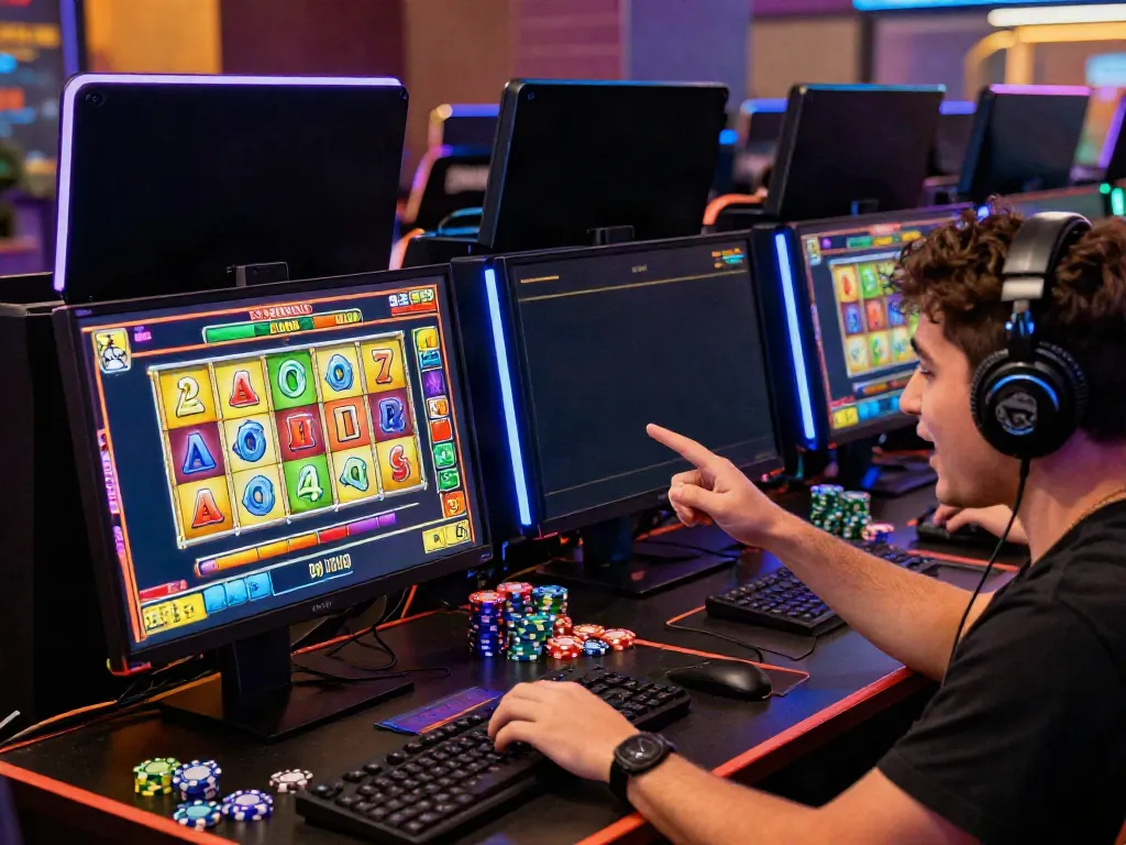 Engaged player enjoying an exciting online slot game interface.