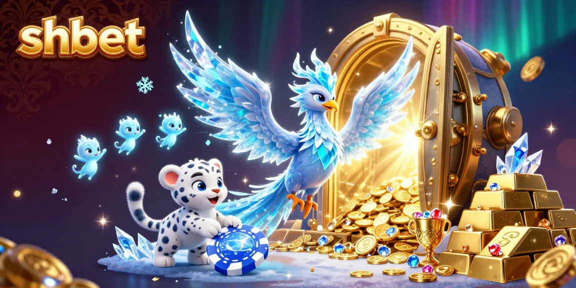 Engage with the vibrant world of shbet, highlighted by a playful snow leopard and dazzling ice phoenix.