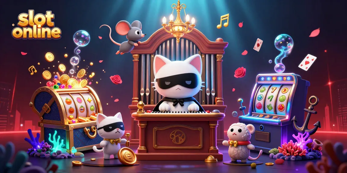 Experience exciting slot online adventures with a phantom cat, acrobat mouse, and vibrant scenes.