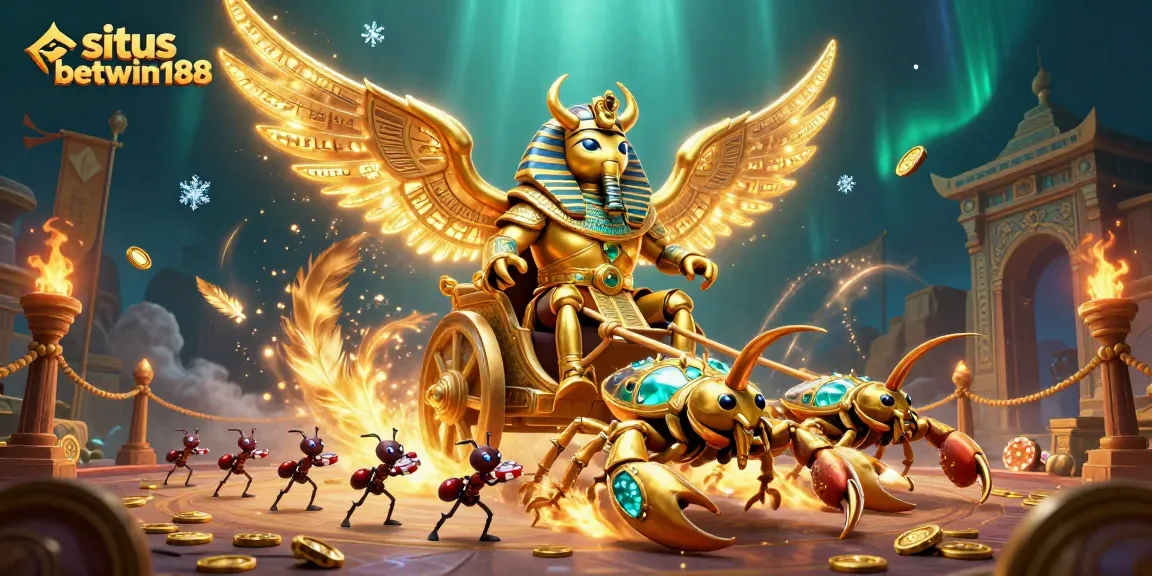 Engage with situs betwin188 as you experience thrilling chariot racing featuring colorful casino elements.