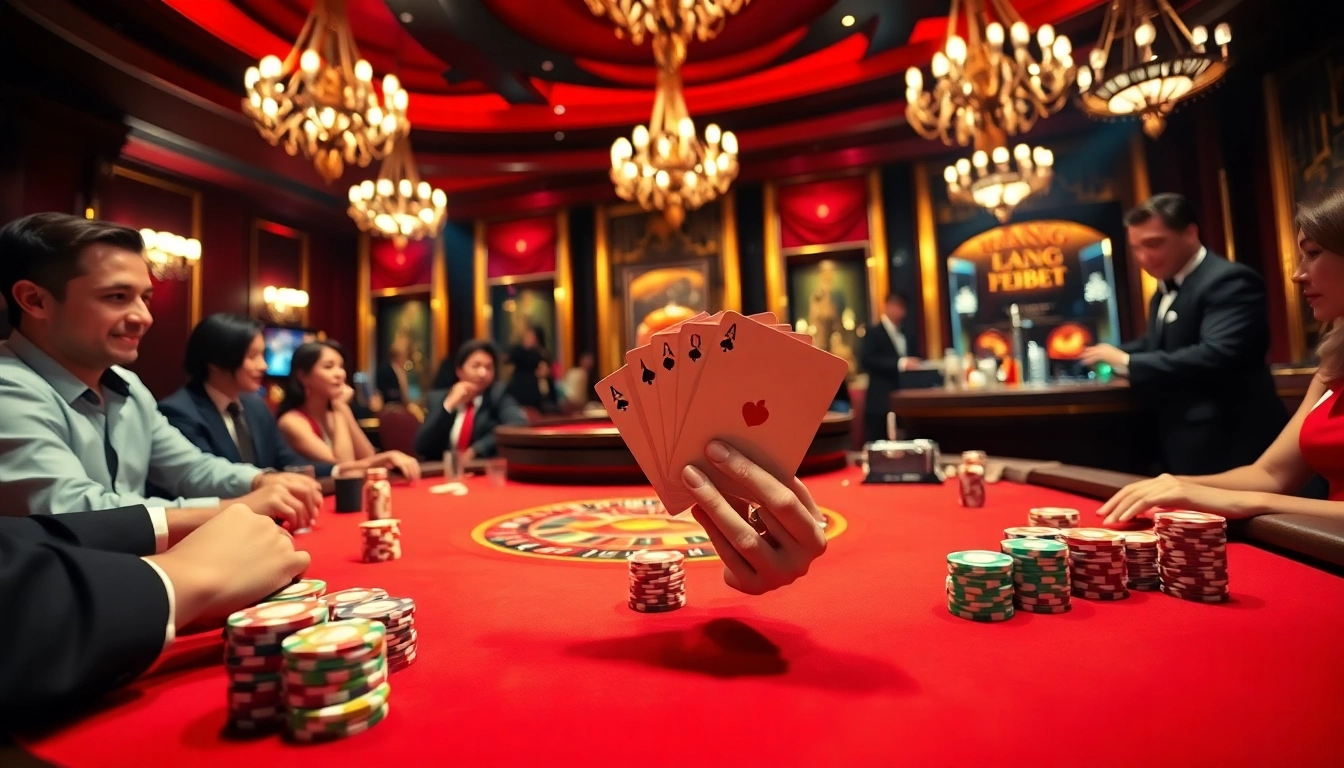 Experience the excitement of gambling at TRANG CHỦ FEBET with thrilling poker action.