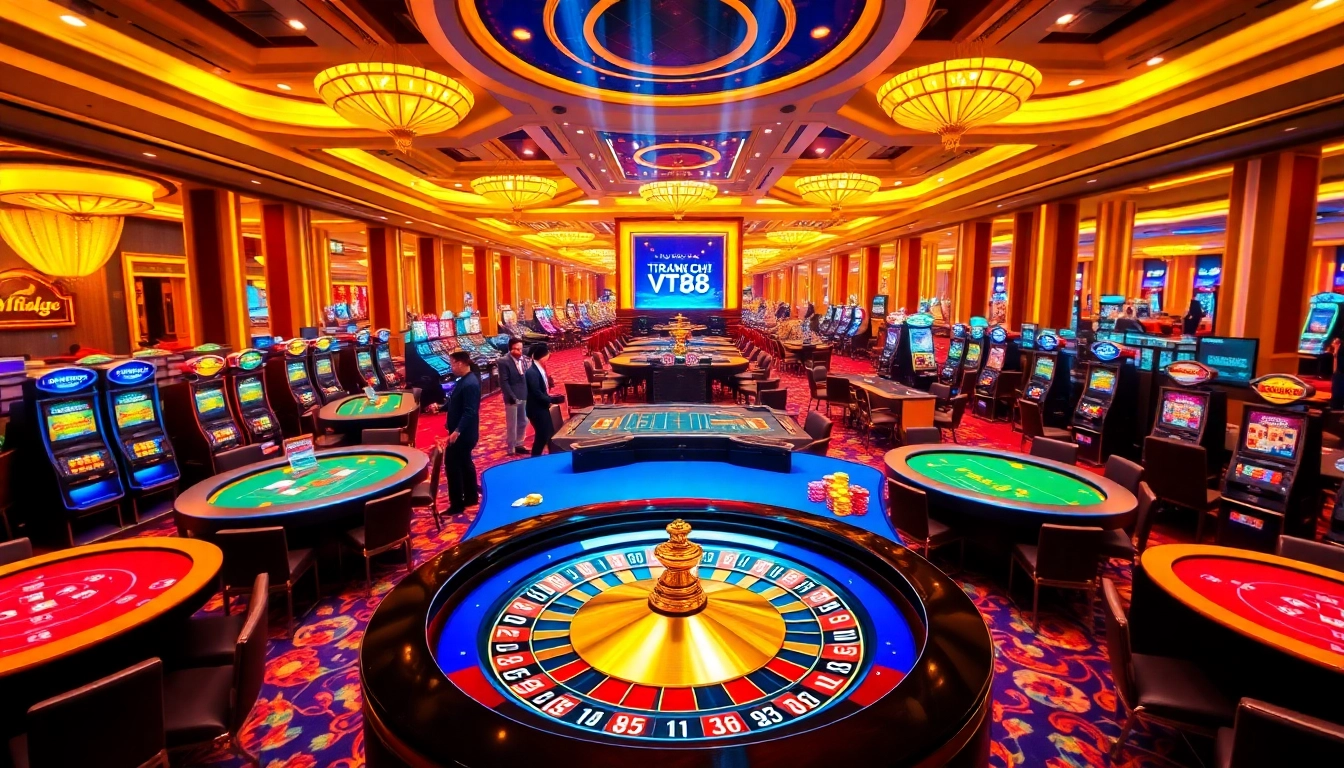 Experience excitement at TRANG CHỦ VT88 with captivating casino games and vibrant atmosphere.