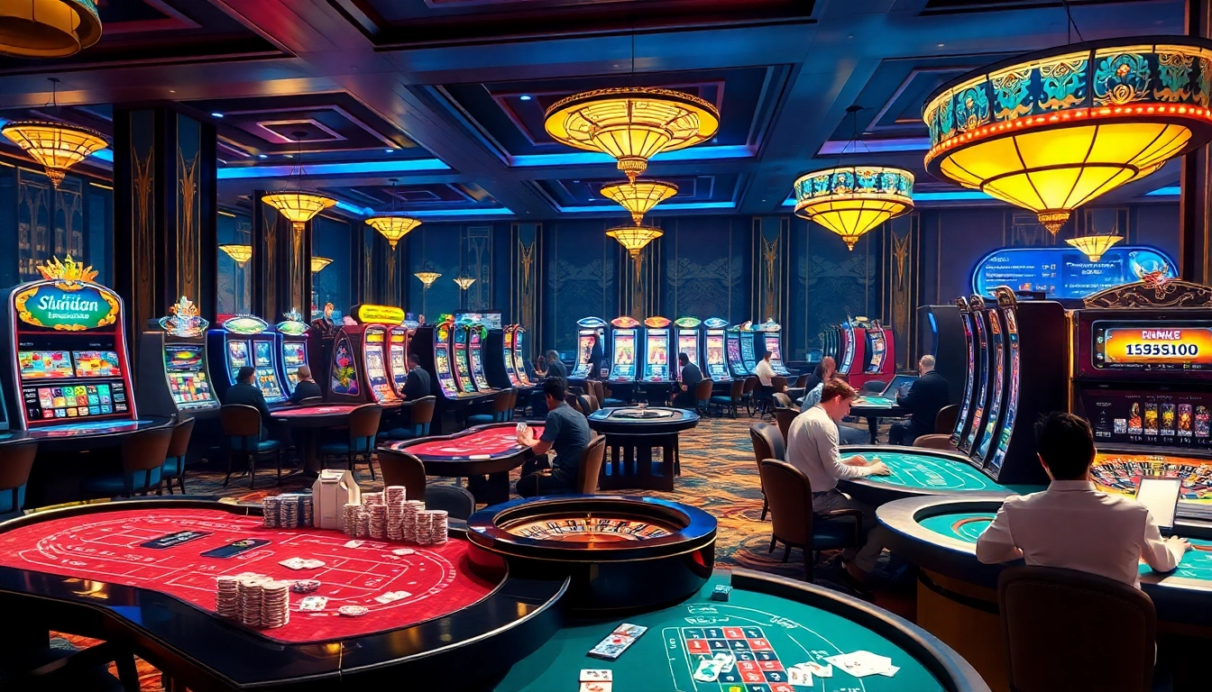 Experience the excitement of nhà cái thabet with vibrant casino action, poker tables, and slot machines.