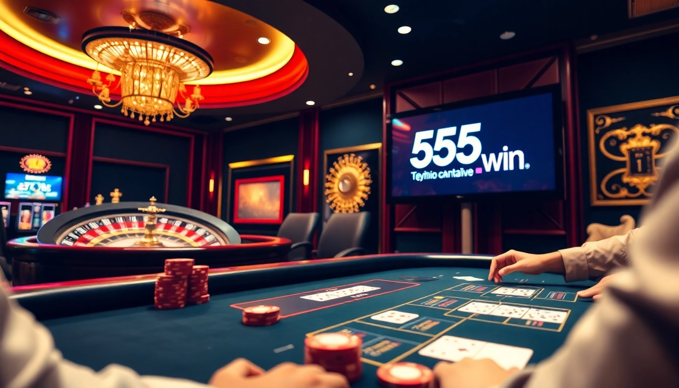 Experience the thrill of winning at 555win with lively casino tables and engaging games.